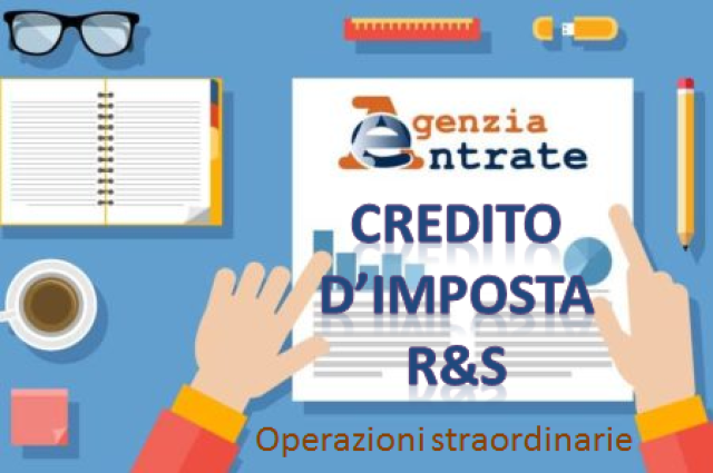 Bonus R&S per le operazioni straordinarie