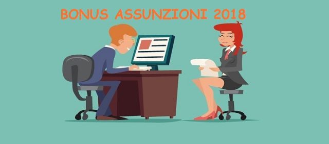 Bonus Assunzione 2018