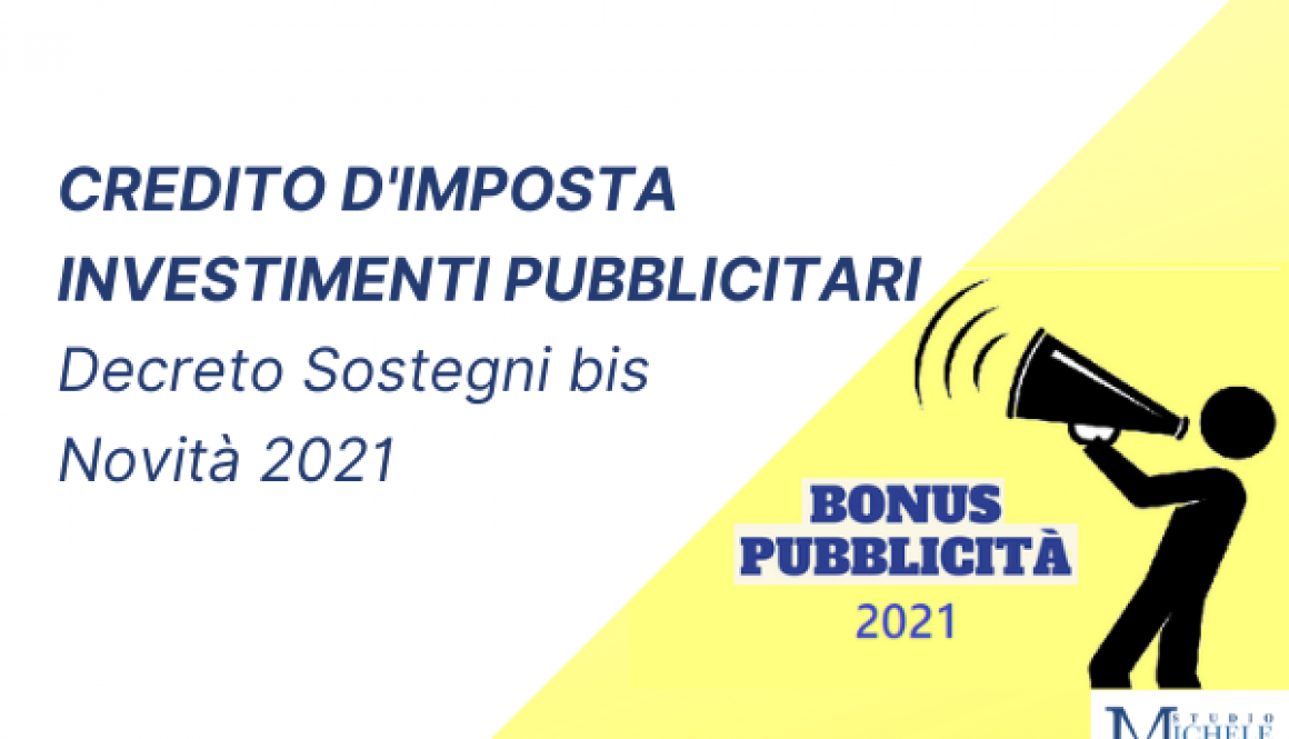 Bonus pubblicità 2021