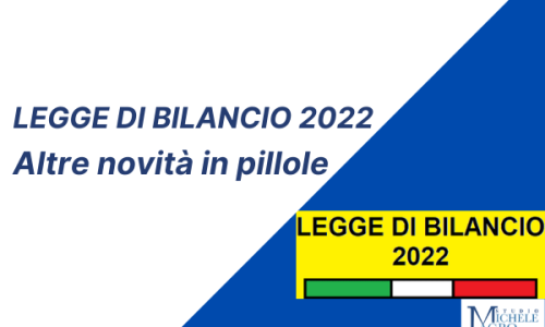 Legge di bilancio 2022