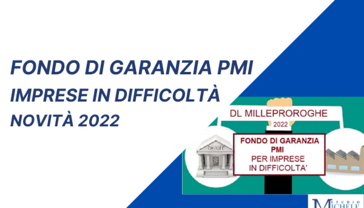 Dl Milleproroghe Fondo di garanzia PMI