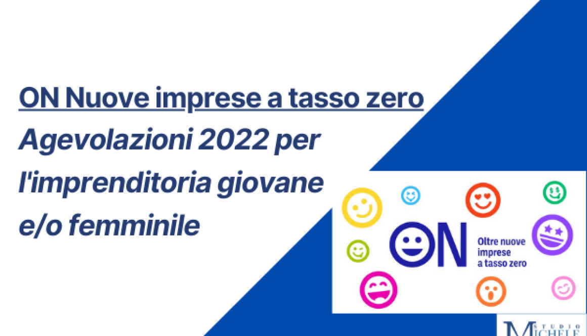 ON- NUOVE IMPRESE A TASSO ZERO