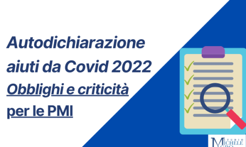 Autodichiarazioni aiuti Covid 2022